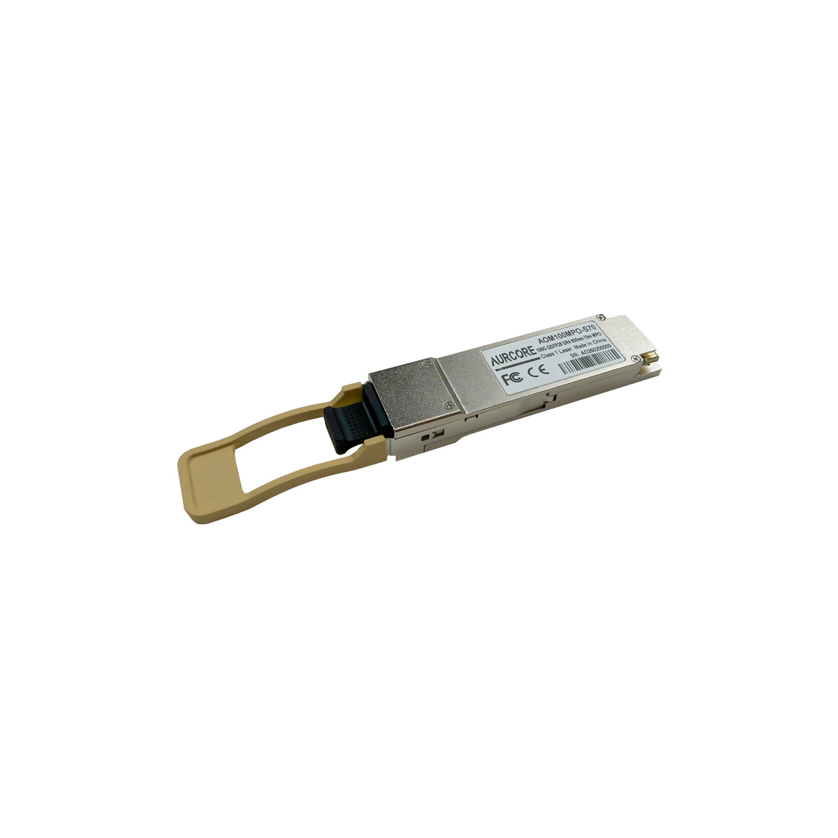 QSFP-100G-SR4-S Compatible 100GBASE-SR4 QSFP28 850nm 70m (230ft) DOM MPO MMF Optical Transceiver Module, AOM100MPO-S70