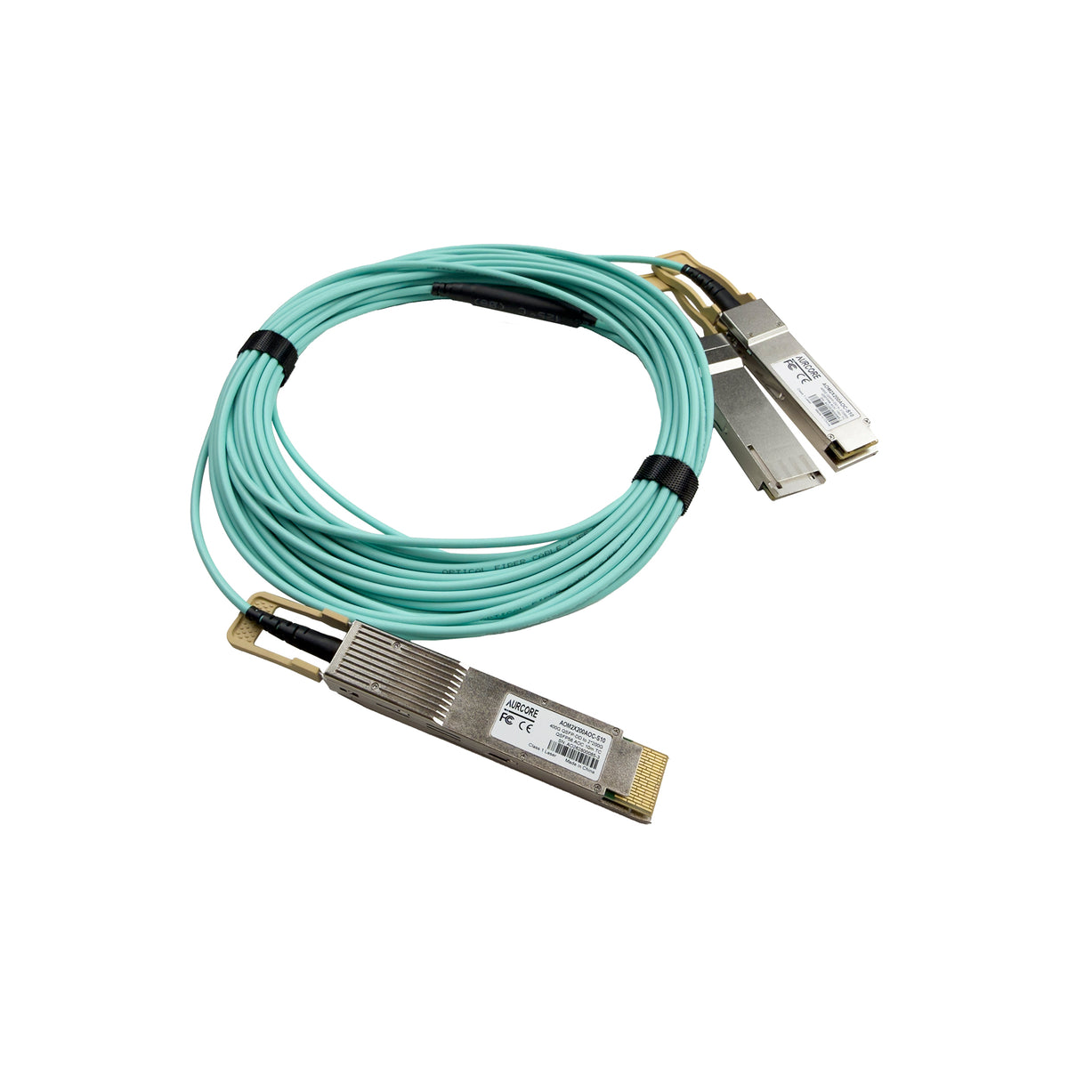 10m (33ft) 400G QSFP-DD to 2x200G QSFP56 Breakout Active Optical Cable, AOM2X200AOC-S10