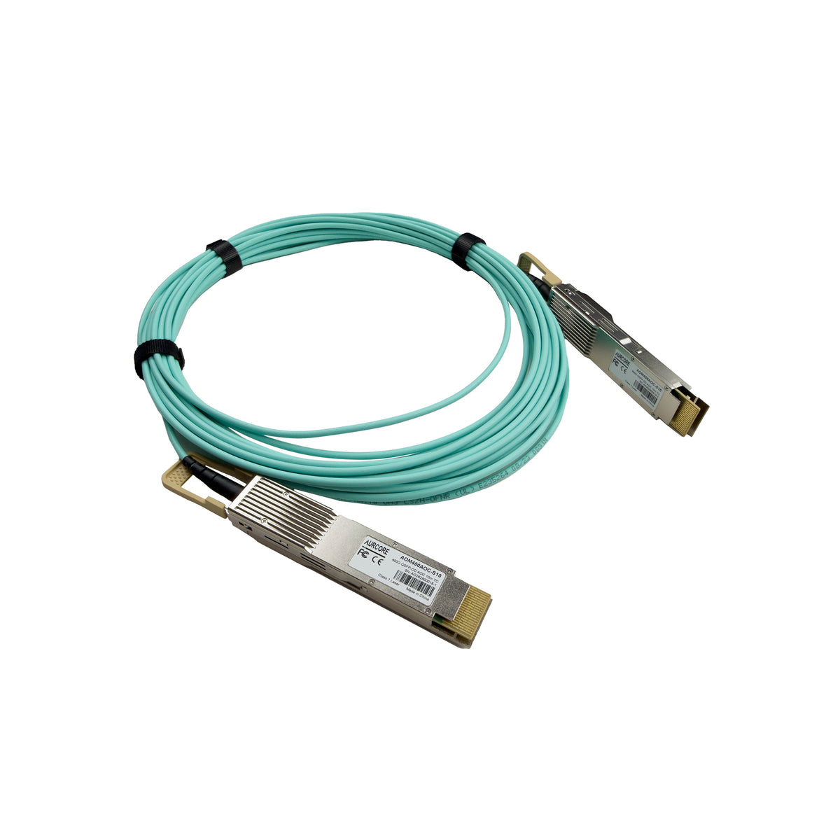 10m (33ft) QDD-400-AOC10M Compatible 400G QSFP-DD Active Optical Cable, AOM400AOC-S10